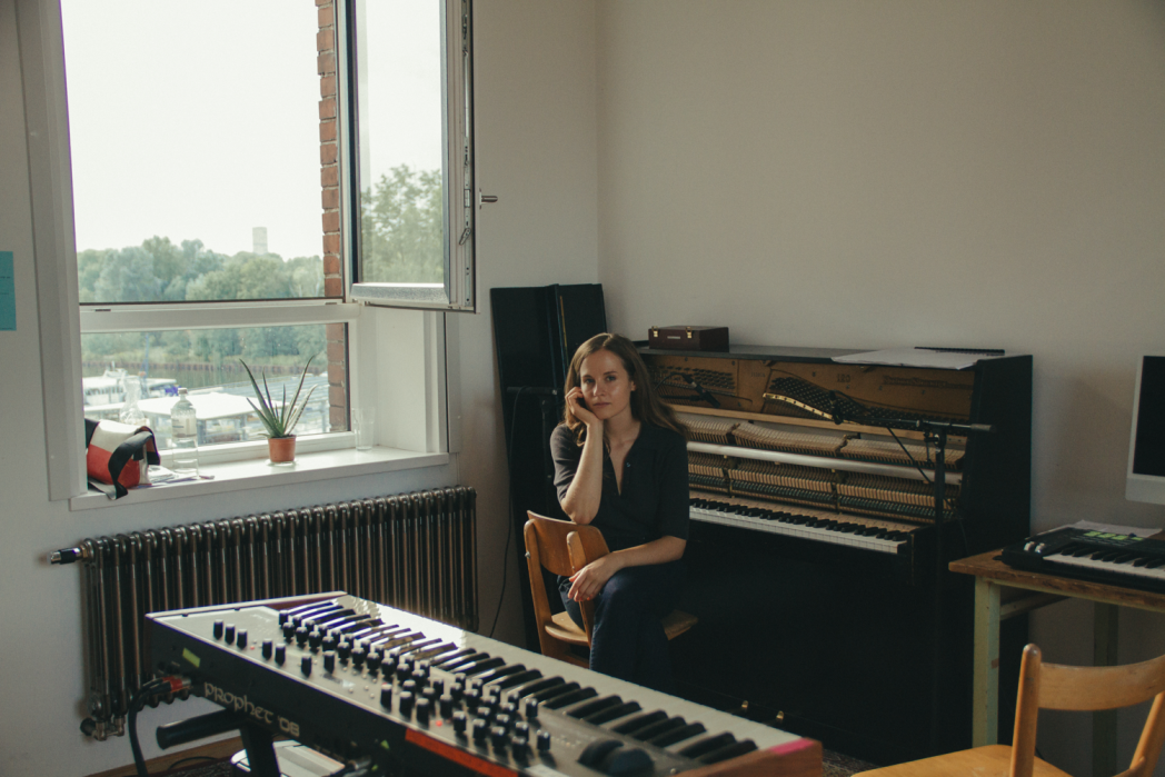 Hania w swoim studio