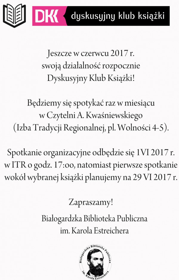 Dyskusyjny Klub Książki w Białogardzie