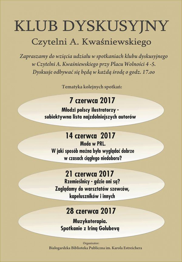 Czerwiec z Klubem Dyskusyjnym